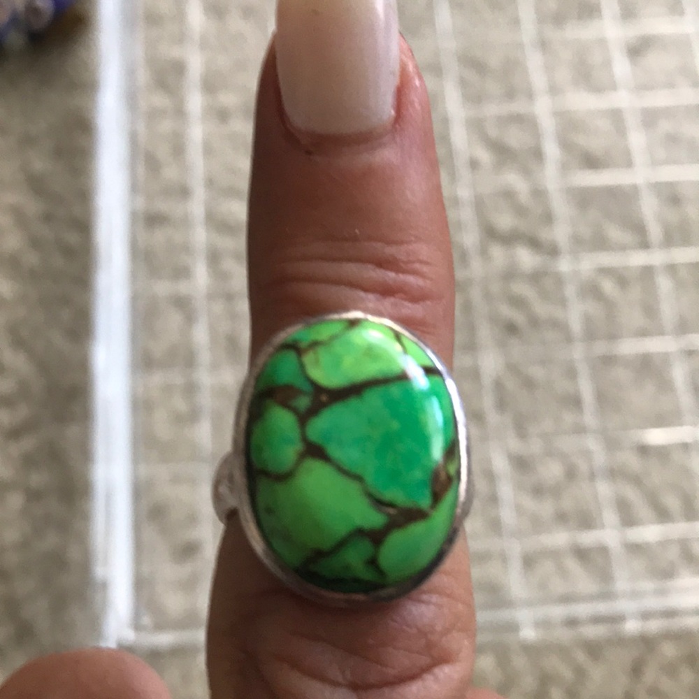 Genuine Natural Turquoise Ring - image 1